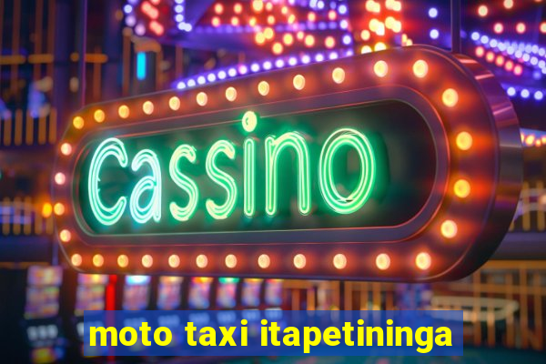 moto taxi itapetininga